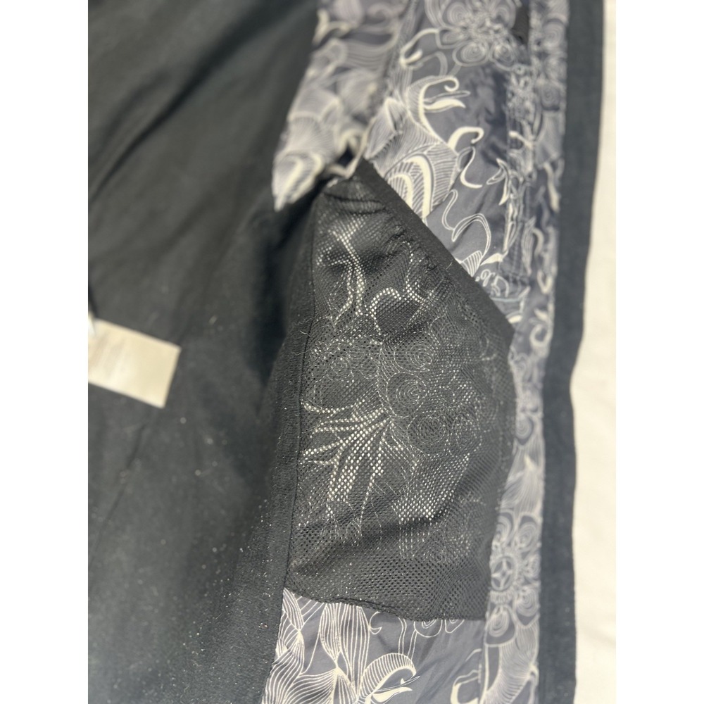 Vintage Columbia Interchange Puffer Jacket Women's M Black Sm Embroidered Swirls - Picture 10 of 16